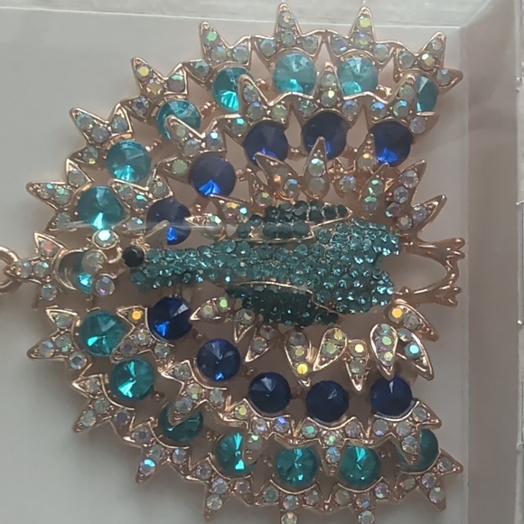 Peacock Jewel Keychain / Bag Charm - Picture 3 of 6